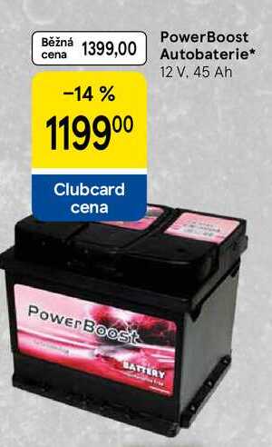 PowerBoost Autobaterie, 12 V. 45 Ah  
