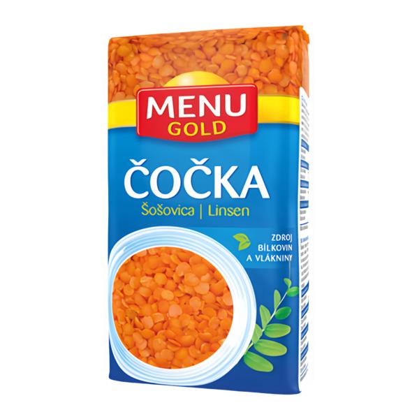 Menu Gold Čočka červená