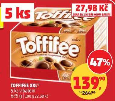 TOFFIFEE XXL, 5 ks v balení, 625 g 
