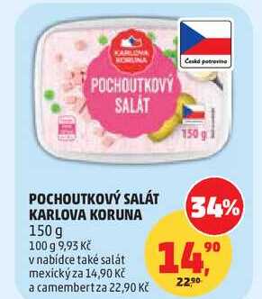 POCHOUTKOVÝ SALÁT KARLOVA KORUNA, 150 g 