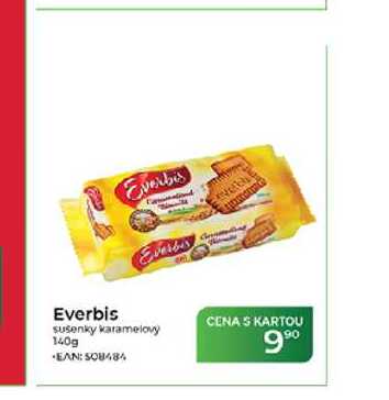 Everbis sušenky karamelový 140g