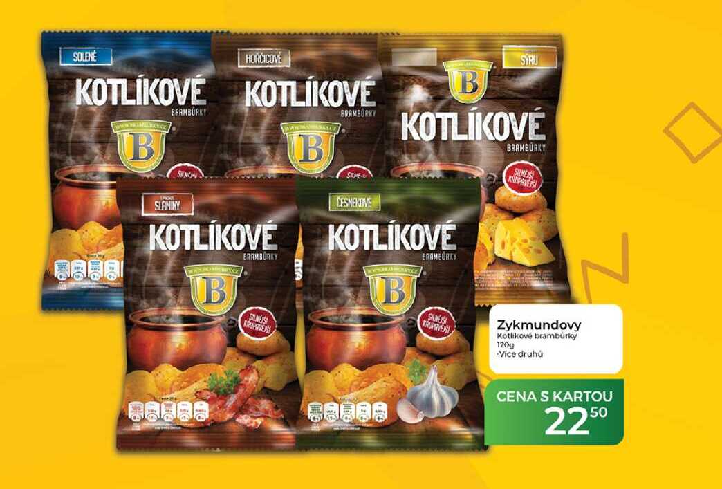 Zykmundovy Kotlíkové brambůrky 120g