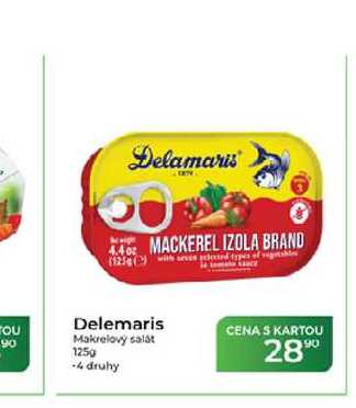 Delemaris Makrelový salát 125 g