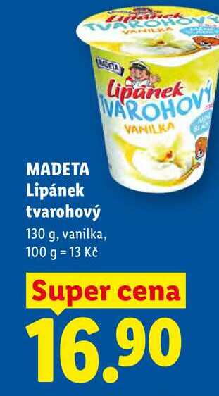 MADETA Lipánek tvarohový, 130 g