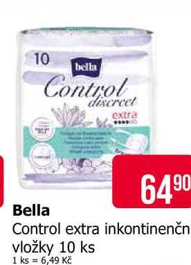 Bella Control extra inkontinenční vložky 10 ks 