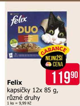 Felix kapsičky 12x 85 g, různé druhy 