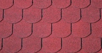 ONDULINE ASFALTOVÝ ŠINDEL BARDOLINE CLASSIC BOBROVKA, ČERVENÁ, 2 M2