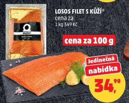 LOSOS FILET S KŮŽÍ, 100 g