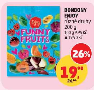BONBONY ENJOY různé druhy, 200 g 