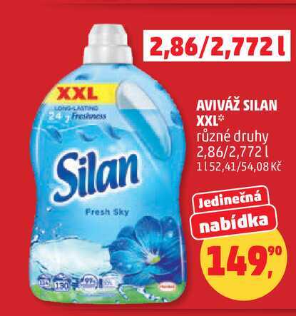 AVIVÁŽ SILAN XXL různé druhy, 2,86/2,772 l