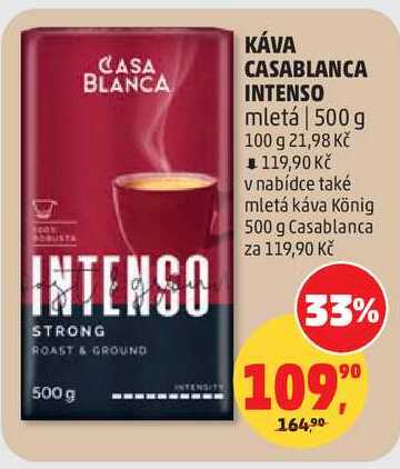 KÁVA CASABLANCA INTENSO mletá, 500 g