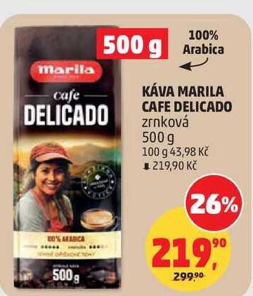 MARILA CAFE DELICADO zrnková, 500 g 