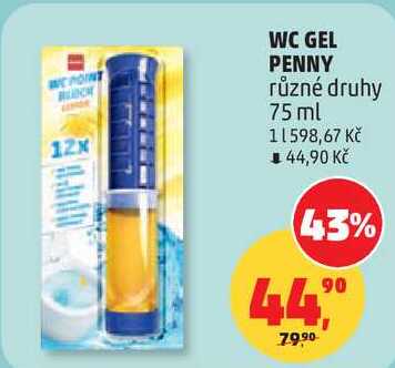 WC GEL PENNY různé druhy, 75 ml  