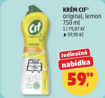KRÉM CIF original, lemon, 750 ml  