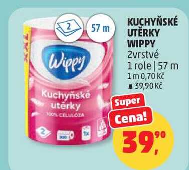 KUCHYŇSKÉ UTĚRKY WIPPY, 2vrstvé  