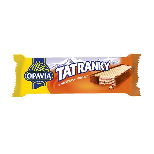 Opavia Tatranky s arašídovou příchutí oplatka