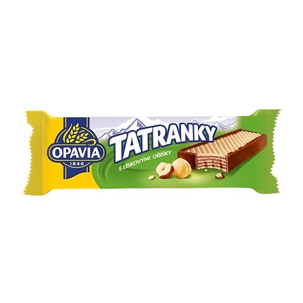 Opavia Tatranky s lískovými oříšky oplatka