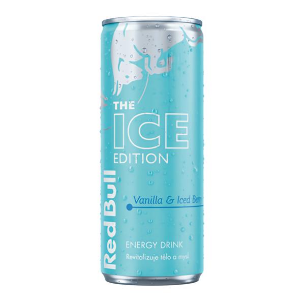 Red Bull Ice s příchutí vanilky a ledové borůvky