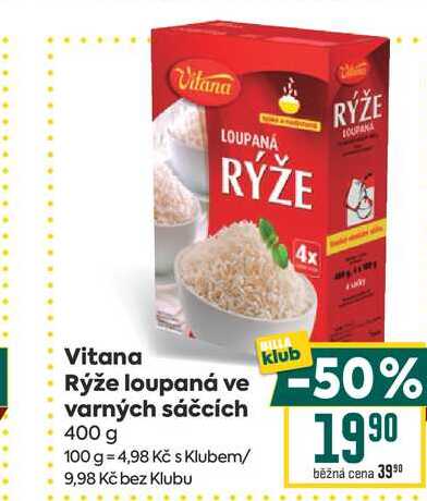 Vitana Rýže loupaná ve varných sáčcích 400 g