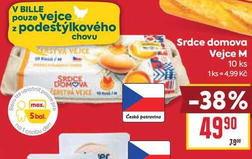 Srdce domova Vejce M 10 ks