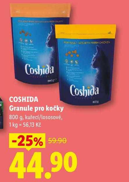 COSHIDA Granule pro kočky, 800 g  