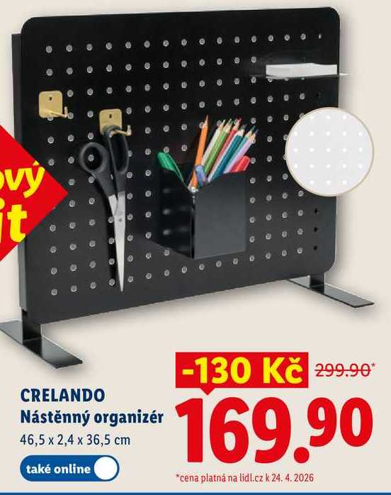 CRELANDO Nástěnný organizér 