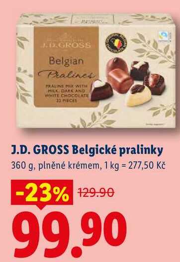 J.D. GROSS Belgické pralinky, 360 g