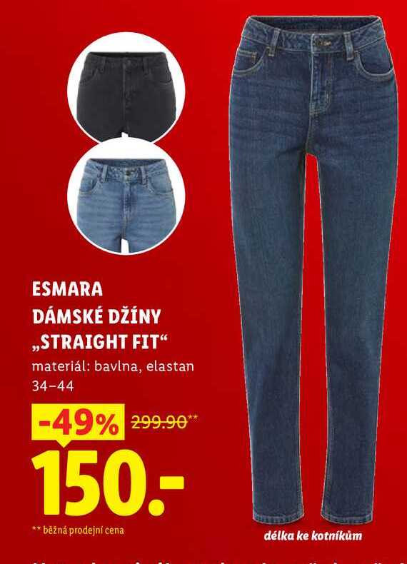 ESMARA DÁMSKÉ DŽÍNY ,,STRAIGHT FIT" 