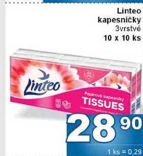 Linteo kapesničky 3vrstvé 10 x 10 ks 