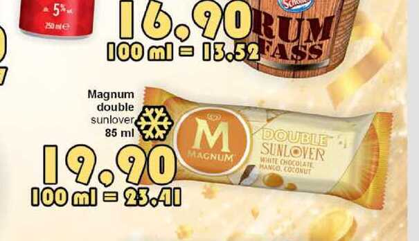 Magnum double sunlover 85 ml 