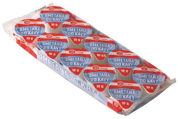VÁŠ VÝBĚR Smetana do kávy 10× 10 g, 100 g v akci