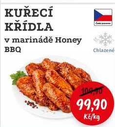 KUŘECÍ KŘÍDLA v marinádě Honey BBQ Chlazené 1kg 