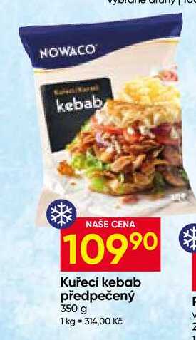 NOWACO Kuřecí kebab předpečený 350 g
