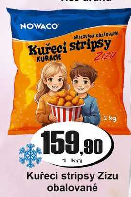 Kuřecí stripsy Zizu obalované 1 kg