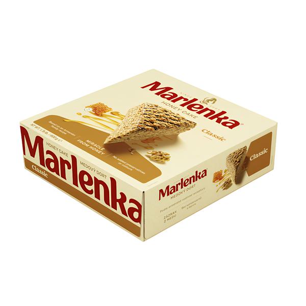 Marlenka Medový dort s vlašskými ořechy
