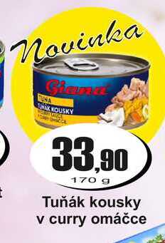 Tuňák kousky v curry omáčce 170 g