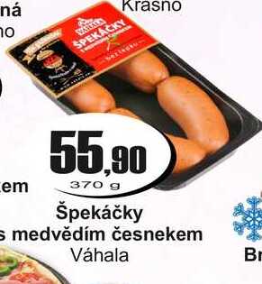 Špekáčky s medvědím česnekem Váhala 370 g