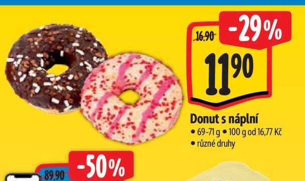  Donut s náplní 69-71 g 