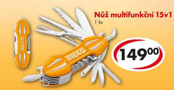 Nůž multifunkční 15v1