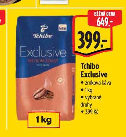 Tchibo Exclusive zrnková káva 1kg