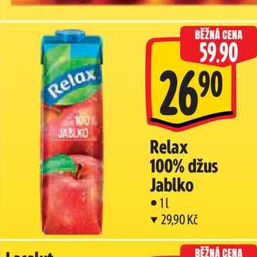   Relax 100% džus Jablko  1 l