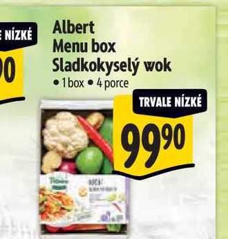  Albert Menu box Sladkokyselý wok 1 box  
