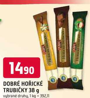DOBRÉ HOŘICKÉ TRUBIČKY 38 g