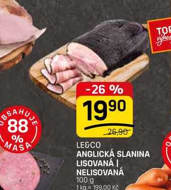 ANGLICKÁ SLANINA LISOVANÁ | NELISOVANÁ 100 g