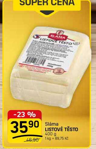 LISTOVÉ TĚSTO 400 g 