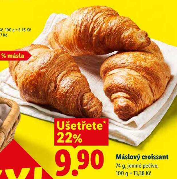 Máslový croissant, 74 g