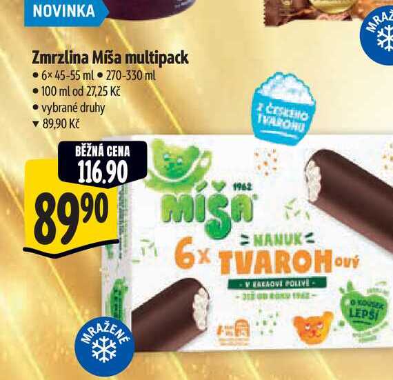   Zmrzlina Míša multipack 6x45-55 ml 270-330 ml  
