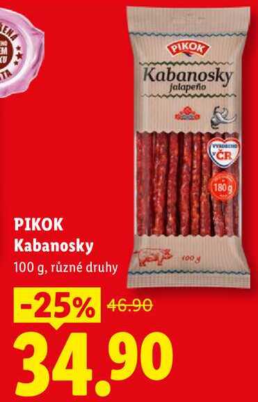 PIKOK Kabanosky, 100 g