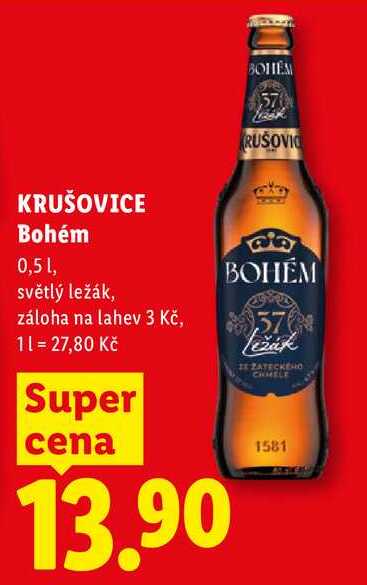 KRUŠOVICE Bohém, 0,5 l