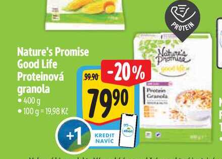 Nature's Promise Good Life Proteinová granola 400 g 